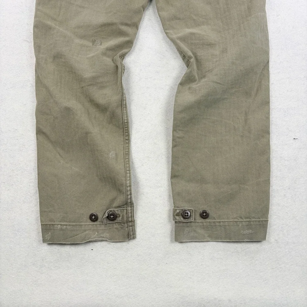 Polo Ralph Lauren Mens 32x30 Utility Distressed HBT Pants Olive Green
